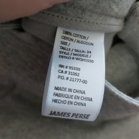 James perse cotton jersey trousers nwt size 24 - Picture 4 of 8